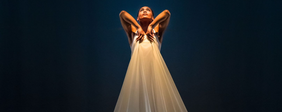 white-clad dancer